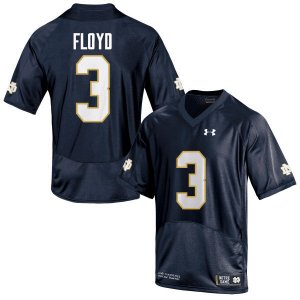 Notre Dame Fighting Irish Men's Michael Floyd #3 Navy Blue Under Armour Authentic Stitched College NCAA Football Jersey ZRT1699GZ